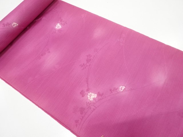 アンティーク　絞り　樹木模様織り出し　羽尺反物